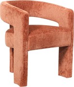 Krzesło 62x75x58 cm Brązowe Leith LET71BS