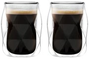 Kubki na espresso z podwójną ścianką zestaw 2 szt. 100 ml Geo – Vialli Design