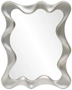 Nowoczesne lustro w srebrnej ramie E7-R44