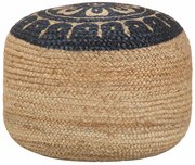 Pufa pleciona z niebieskim nadrukiem E3-K08