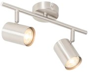 Nowoczesna lampa sufitowa stalowa 2-punktowa regulowana - Jeana