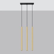 Lampa Wisząca PASTELO 3L złoty połysk