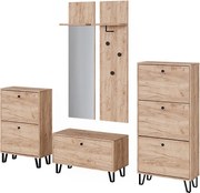 Zestaw szaf złoty dąb energetyczny 36x21.6x135 siri