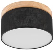 Brilagi - LED sufitowa lampa BELLADONNA 1xE27/15W/230V Ø30 cm czarna/sosna