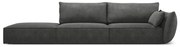 Szary szezlong (prawostronny) Vanda – Mazzini Sofas