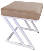 Pufa ZETA LOFT taboret podnóżek podstawa biała MG06