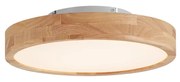 Skandynawska lampa sufitowa drewniana 40 cm z LED z możliwością ściemniania - PeckerSkandynawski Oswietlenie wewnetrzne