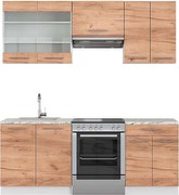 Aneks kuchenny gold power dąb/biały 200x60x81.6 fame-line