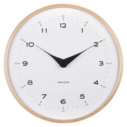 Karlsson 5995WH designerski zegar ścienny, biały,średnica 30 cm