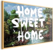 Plakat Wymarzony dom 30x21 cm z ramą złotą bez marginesu ARTGEIST B