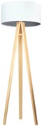 Lampa stojąca HOME 50 biała/pepitka/sosna BPS KONCEPT