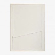 Dekoracyjne Malowanie Z Fakturą W Lnie Ovilea 50 X 70 Cm & B - Sklum