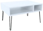 Biały stolik kawowy z półką T5-D85