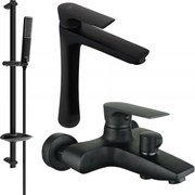 Mexen Axel DB72 zestaw wannowy, czarny - 73813DB72-70