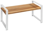 WENKO 53027100 - Półka LOUISA 40x20 cm biała/brązowa