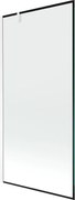 Mexen Next parawan nawannowy 1-skrzydłowy 90 x 150 cm, czarna ramka, biały - 895-090-000-00-70-20