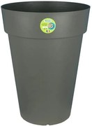 Okrągła donica Soleilla szara z brokatem Ø 40 x 53 cm - Wytrzymały polipropylen, 38 L bez nóżek