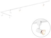 Inteligentny system szynowy biały 1-fazowy 5-świateł w tym Wifi GU10 - Jeany Nowoczesny Oswietlenie wewnetrzne