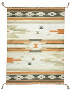 Dwustronny zewnętrzny dywan z tworzywa z recyklingu Green Decore Aztec, 120x180 cm