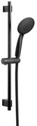 Czarny zestaw prysznicowy ze stali nierdzewnej 66 cm Young – Wenko