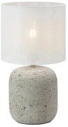 Szara lampa stołowa z tekstylnym kloszem (wysokość 44 cm) Montagna – Markslöjd