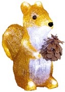 Ozdoba świetlna zewnętrzna, wiewiórka z akrylu, 20 LED