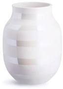 Biały kamionkowy wazon Kähler Design Omaggio, wys. 20 cm