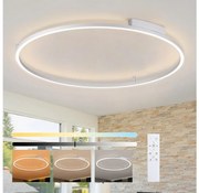 Brilagi - ściemnialna oprawa LED PORTOFINO LED/85W/230V, śr. 120 cm, srebrna + pilot