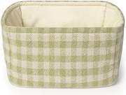 Jasnozielony tekstylny dziecięcy kosz na zabawki 30x20x20 cm Swan Matcha – Lorena Canals
