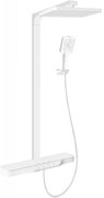 Mexen Zoom zestaw prysznicowy natynkowy z deszczownicą i baterią, biały - 78101-20