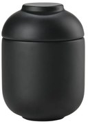 Czarny kamionkowy organizer łazienkowy na waciki Sensu – Zone