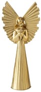 Złota figurka z metalu NURIEL, wysoki anioł 54 cm