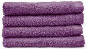 Fioletowe bawełniane ręczniki szybkoschnące zestaw 4 szt. 30x30 cm Quick Dry – Catherine Lansfield