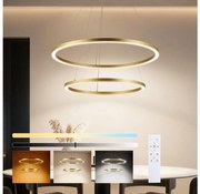 Brilagi - Żyrandol LED ściemnialny na lince PORTOFINO LED/98W/230V, średnica 80 cm, złoty +DO