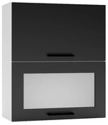 Szafka kuchenna wisząca 60 DENIS W60 GRF/2 SD czarna mat STOLKAR