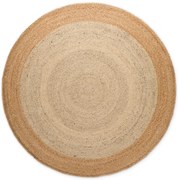 Dywan naturalny jutowy Jutta kremowy 100 cm x 100 cm koło