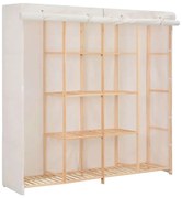 Biała szafa materiałowa do garderoby G8-D61