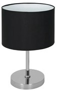 Czarna lampa stołowa - 3X K372 M6-P19