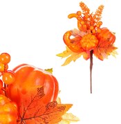 Jesienna sztuczna gałązka Dynia i jagody, 30 cm