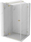 Mexen Lunar T kabina prysznicowa uchylna lewa 115 x 80 cm, transparent, złota - 834T-115-080-50-00-L