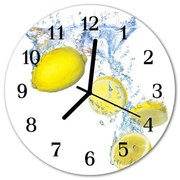 Zegar ścienny okrągły Cytryny