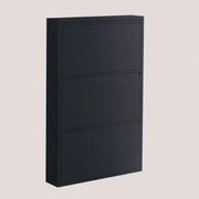 Stojak Na Buty Logan Steel Czarna & 3 Drzwi - Sklum