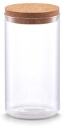 Smukły słoik z korkową pokrywką, 1100 ml