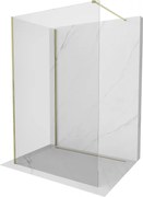Mexen Kioto ścianka prysznicowa Walk-in 125 x 70 cm, transparent, złota - 800-125-212-50-00-070