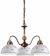 Kolarz 731.83.20 - Żyrandol na łańcuchu NONNA 3xE27/75W/230V zielony