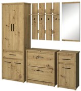 Zestaw mebli z wieszakiem na ubrania dąb artisan H3-D30