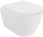 Mexen Carmen miska wc Rimless z deską wolnoopadającą twarda, duroplast, biała połysk - 30880200