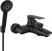 Mexen Axel R40 bateria wannowa z zestawem prysznicowym, czarna - 7383R40-70