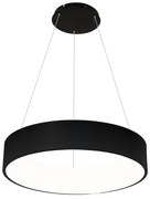 Lampa wisząca OHIO BLACK 24W LED czarna, wisząca, nowoczesna