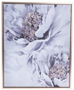 Obraz na płótnie w ramie Piwonie - złoty druk, 40x 2,5 x 50 cm